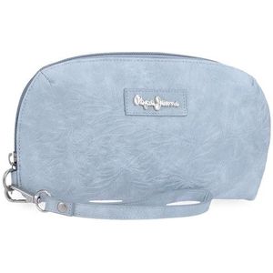 Clutch - Blauw - Polyester - RFID-Diefstalbeveiliging