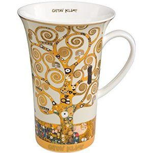 Goebel 67-012-04-1 Tree of Life beker, porselein, goud