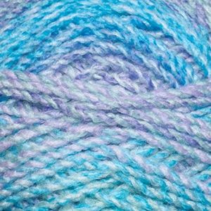James Brett Fil à tricoter épais marbré 100% laine acrylique douce 200 g (MC93 – Bleu lilas)