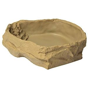 sera Reptiel Food/Water Dish L voerbak voor reptielen en amfibieën, maat L, beige