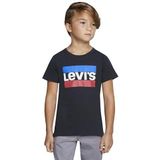 Levi's Lvb Sportswear Logo Tee T-shirt voor jongens, zwart.
