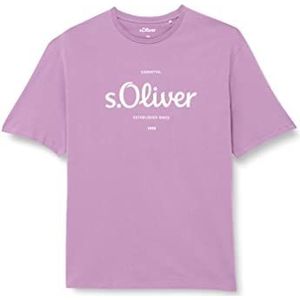 s.Oliver Heren T-shirt met korte mouwen lila S lila S, Lila.