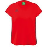 Erima Essential Team Sport T-shirt voor dames, rood/grijs
