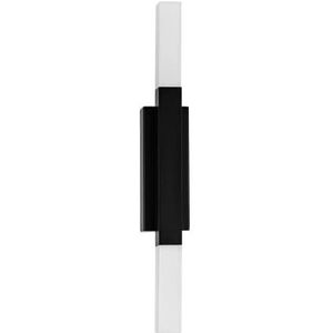 EGLO Alcudia Led-wandlamp voor binnen, spiegellamp, omhoog en omlaag, badkamer- en hallamp, spot van zwart metaal en ondoorzichtig kunststof, warm wit, IP44
