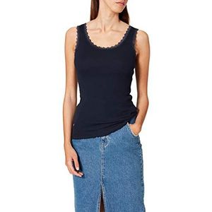 TOM TAILOR Denim Geribde tanktop voor dames, 10668 - Sky Captain Blue