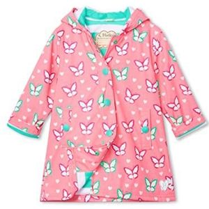 Hatley Jas Splash, gevoerd, sherpa-jas voor meisjes, Delicate vlinders met kleurverandering