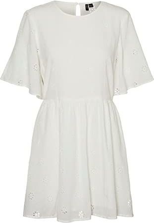 VERO MODA Vmmaja Wvn 2/4 mini-jurk voor dames, Sneeuwwitje