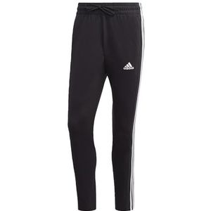 adidas Herenbroek Essentials Single Jersey Tapered Open Hem 3-Stripes Pants