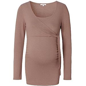 Noppies Elin Ultra Soft Nursing Top Ls T-shirt voor dames, Diep taupe - N133