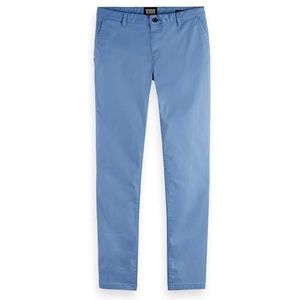 Scotch & Soda Essential Mott Slim Fit Chino van katoen, stretch, chinobroek voor heren, Mystic Blue 7328