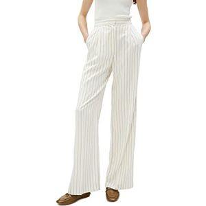 Koton Pantalon large pour femme, Yellow Stripe (1s5), 40