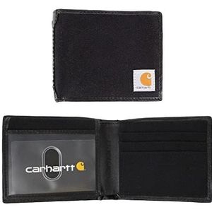 Carhartt Canvas Passcase Wallet voor heren, zwart, één maat