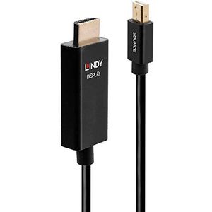 LINDY Actieve Mini DisplayPort naar HDMI-kabel met HDR, 1 m