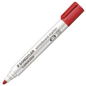 STAEDTLER 351-2 Lumocolor whiteboard-marker, rood, 1 stuk