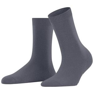 FALKE Cosy Wool W So Set van 2 paar effen damessokken (1 stuk), Grijs (Steel Grey 3250) - Milieuvriendelijk