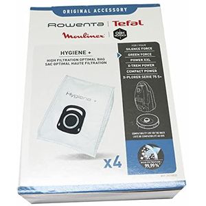 Rowenta Hygiëne+, anti-geur, compatibel met Compact Power, Power XXL, Silence Force, X-Trem Power ZR200520 4 zakken