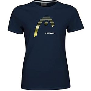 HEAD Club Lara T-shirt voor dames, marineblauw, 3XL, Navy Blauw