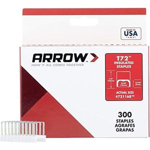 Arrow A721168 geïsoleerde nietjes T72, 5 x 12 mm, 300 stuks