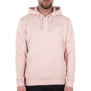 ALPHA INDUSTRIES Basic hoodie heren capuchontrui, klein logo, perzik