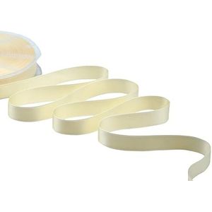 Furlanis - Dubbel satijnen lint, Italiaanse stof - champagne, 16 mm x 50 m
