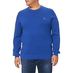 GANT Pullover lange mouwen ronde hals logo stick smoke blue, 3XL, College Blue