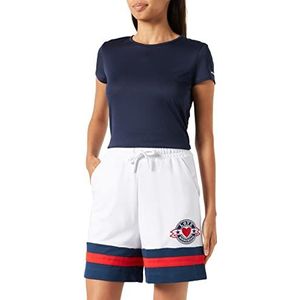 Love Moschino Casual shorts voor dames, wit/blauw/rood.