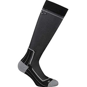 CMP 3i49277 Lange sokken, uniseks, wol, zwart/grijs