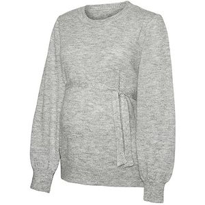 MAMALICIOUS Mlnewanne damestrui L/S Knit Top A. Noos, Lichtgrijs