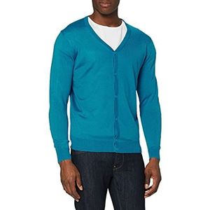 Urban Classics Gebreide cardigan voor heren, turquoise (turquoise 00217)