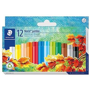Staedtler - Noris Club – verpakking met 12 pastelkrijtjes met jumbo-olie – verschillende kleuren