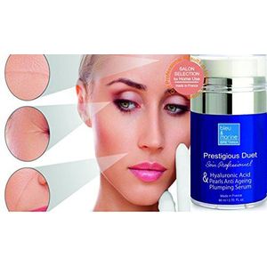 Oogreiniger 80 ml (airless) met hyaluronzuur, zijdeextract en parels voor een preventief serum dat de geïnstalleerde rimpels vult. ● Prestigious Duet for Eye Contour Hyaluronzuur & Pearls Anti Wrinkle Serum ● Bluumarine Bretania Cosmetica Marin Antiek Marine AntiMarine Antique Marine Antique Marine met hyaluronzuur Ionic, Zijde en kralen