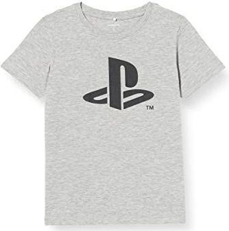 Name it Tshirt Osman Playstation Grey Melange - 122 128
