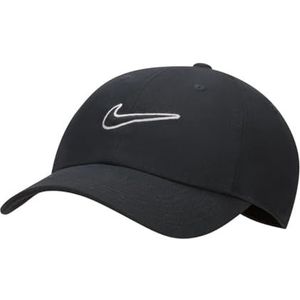 Nike Unisex hoed U Nk Club Cap U Cb Swsh L, zwart/zwart, FB5369-010, L/XL