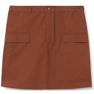 KAFFE Rok voor dames, cargozakken met hoge taille, lengte boven de knie, rechte snit, zachte leem, maat 56, zacht limoen, 46, Zachte limoen