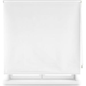 Blindecor Op maat gemaakt verduisteringsrolgordijn | gebroken wit | 90 x 175 cm (breedte per hoogte) Stofmaat 87 x 170 cm | Verduisterend rolgordijn voor ramen