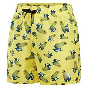 Speedo Watershort Print 13 inch board shorts, geel/blauw, S jongens, geel/blauw, één maat, Geel/Blauw