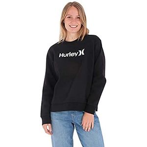 Hurley Oao Core Crew Sweatshirt voor dames, zwart.