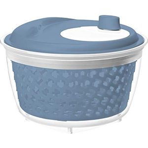 Rotho Fresh Spinner Salade, kunststof (PP) BPA-vrij, blauw/transparant, 4,5 l (25,0 x 25,0 x 16,5 cm)