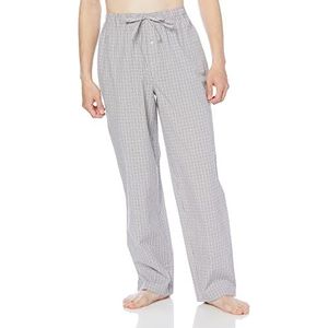 Amazon Essentials Heren pyjamabroek geweven regular fit grijs geruit maat S