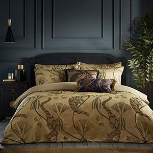 Paoletti Moondusk tweepersoons jacquard beddengoed goud