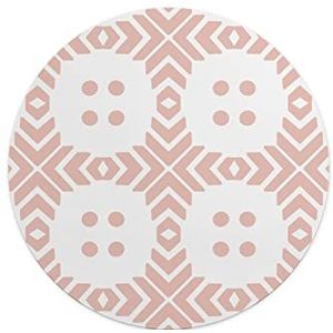 Questo Casa, Ronde muismat met antislip onderkant voor kantoor en thuis, diameter 22 cm