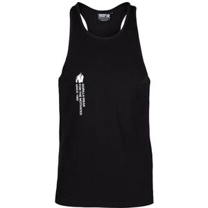 Gorilla Wear - Carrizo tanktop - zwart - bodybuilding sport dagelijks leven vrije tijd met logo-print, licht en comfortabel voor optimale beweging van katoen en elastaan, zwart.