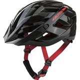 ALPINA Panomma 2.0 Fietshelm voor volwassenen, uniseks, zwart en rood, glanzend, 56-59 cm