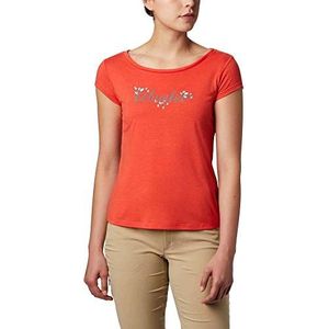 Columbia Shady Grove T-shirt voor dames, Bright Poppy, F
