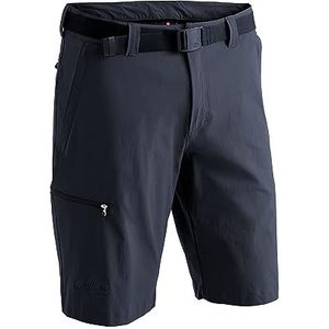 Maier Sports - Bermuda, outdoorbroek/functionele broek/shorts voor heren met bi-elastische riem, sneldrogend en waterdicht, Nachtblauw.