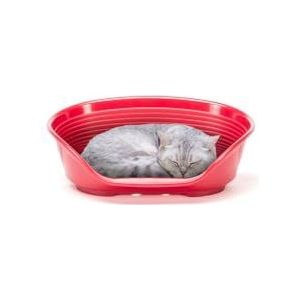 Ferplast Kunststof mand voor honden en katten SIESTA DELUXE 2, geperforeerde bodem, antislip, comfortabele kinsteun