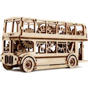 Revell Tiny Adventures 00618 - Modèle en bois à l'échelle 1/40 - Avec moteur à tirer et clé de démarrage - Longueur 23,2 cm