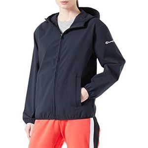 Champion Legacy Outdoor-Soft Polyester Woven Hooded Veste Femme, Noir, XS