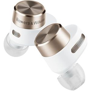 Bowers & Wilkins PI7 True Wireless Noise Canceling In-Ear Hoofdtelefoon, Draadloze Oordopjes, Bluetooth, Hoge Resolutie, Draadloos Opladen, Zes Microfoons, Adaptive Noise Canceling - Wit