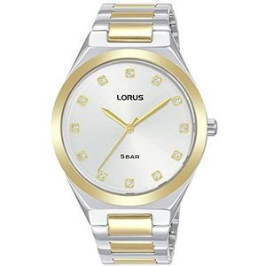 Lorus Dameshorloge analoog kwarts met metalen band RG202WX9 goud zilver, goud/zilver